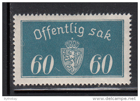 Norway MNH Scott #O19a 60o Coat Of Arms Size 34mm X 18.75mm - Oficiales