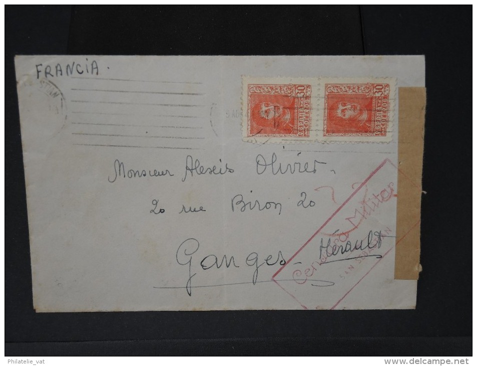ESPAGNE - Lettre Censurée - Guerre Nationaliste - Détaillons Collection - Lot N° 5480 - Marcas De Censura Nacional