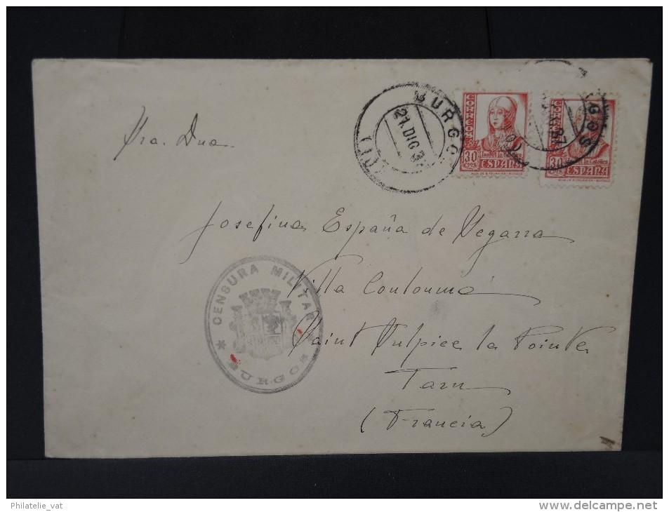 ESPAGNE - Lettre Censurée - Guerre Nationaliste - Détaillons Collection - Lot N° 5486 - Marcas De Censura Nacional