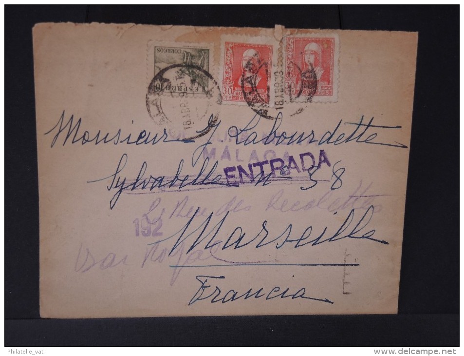 ESPAGNE - Lettre Censurée - Guerre Nationaliste - Détaillons Collection - Lot N° 5495 - Bolli Di Censura Nazionalista