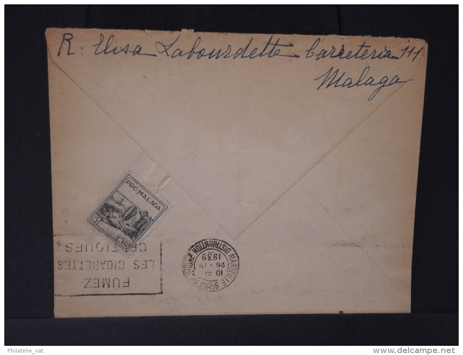 ESPAGNE - Lettre Censurée - Guerre Nationaliste - Détaillons Collection - Lot N° 5495 - Bolli Di Censura Nazionalista