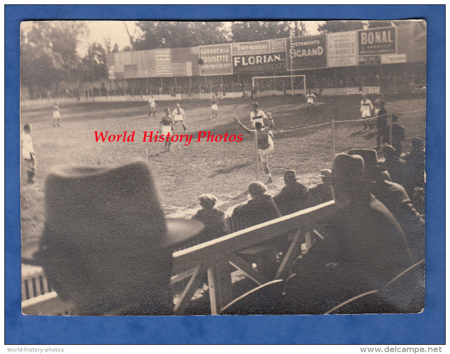 Photo Ancienne - CANNES - Match De Football Au Stade - Voir Publicité - RARE - AS CANNES - Sports