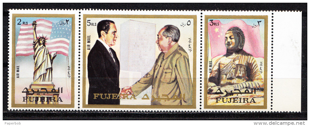 CHINA AND USA,MAO TSE TUNG AND NIXON-FUJEIRA ,MNH - Mao Tse-Tung