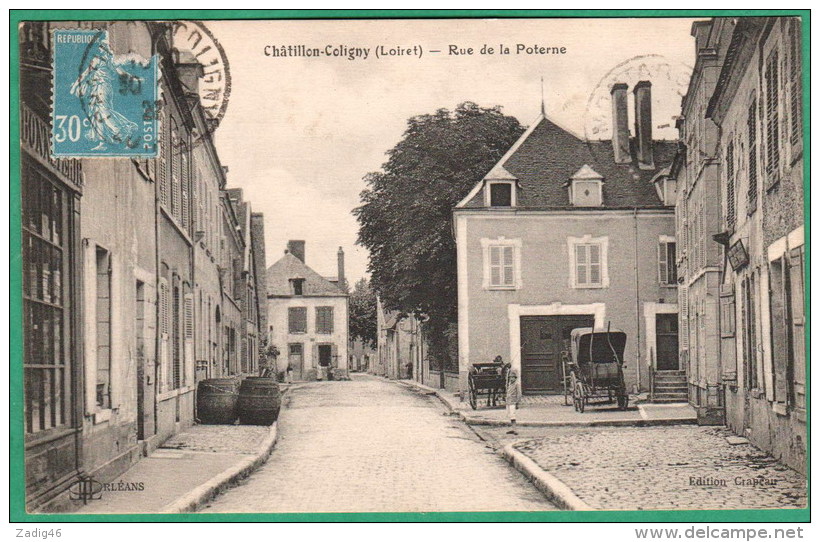 CHATILLON COLIGNY - RUE DE LA POTERNE - Chatillon Coligny