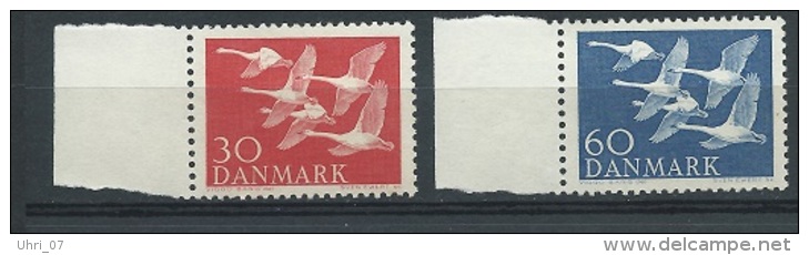 Dänemark 1956 Schwäne Mi.-Nr. 364 - 365 ** / Mnh - Nuevos