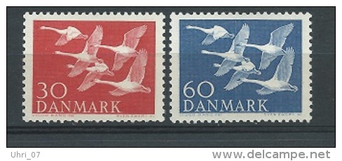 Dänemark 1956 Schwäne Mi.-Nr. 364 - 365 ** / Mnh - Nuovi