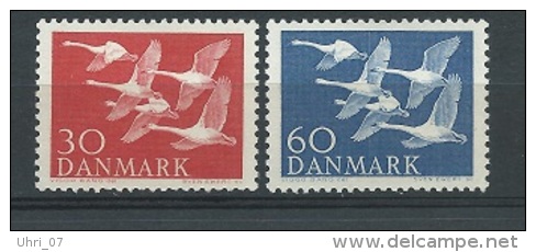 Dänemark 1956 Schwäne Mi.-Nr. 364 - 365 ** / Mnh - Ongebruikt