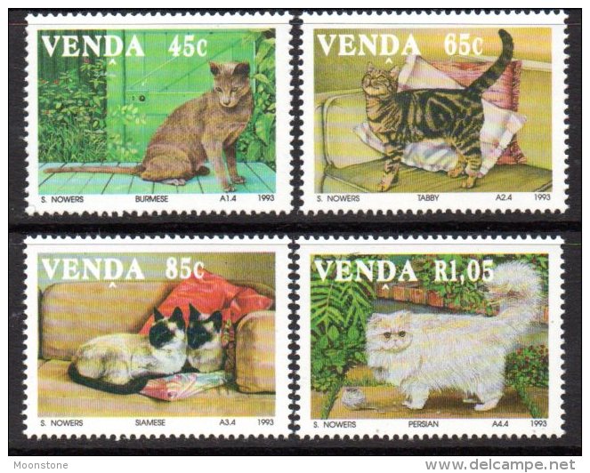 Venda 1993 Cats Set Of 4, MNH - Venda