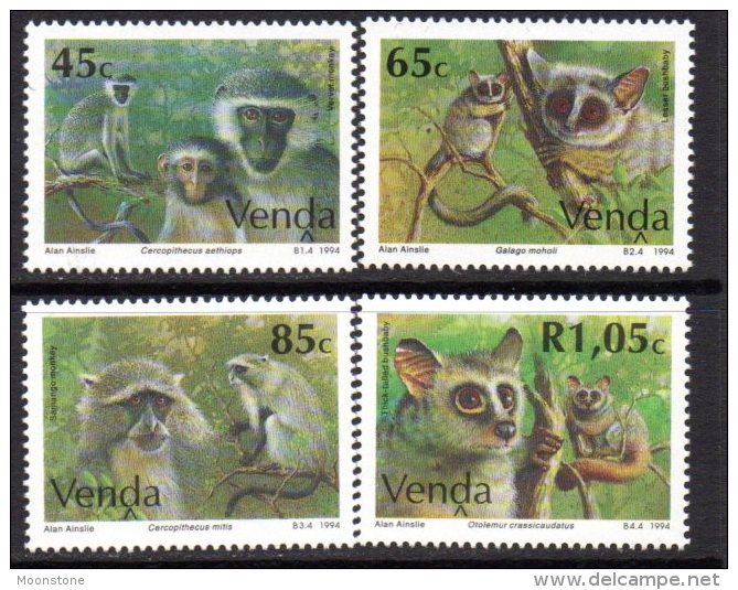Venda 1994 Monkeys Set Of 4, MNH - Venda