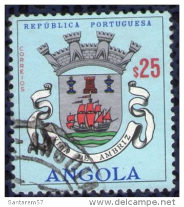 Angola 1963 Oblitéré Rond Used Blason Ville Vila De Ambriz - Angola