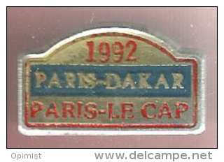 43527-pin's -Paris Dakar.le Cap.rallye Automobile.. - Rallye