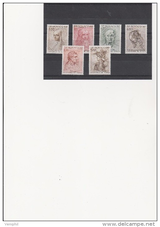 MONACO - TIMBRES  N° 799 A 804 NEUFS XX - ANNEE 1969 - Ungebraucht