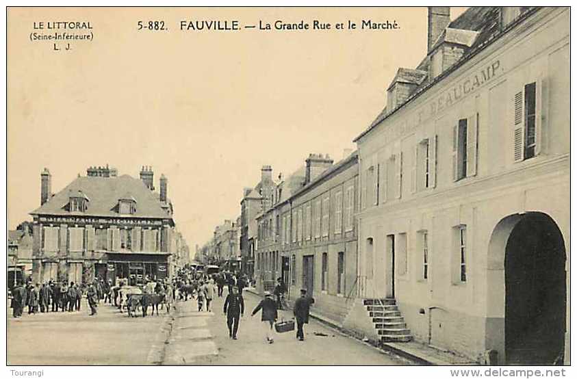 0115 750: Fauville  -  Grande Rue  -  Marché - Autres & Non Classés