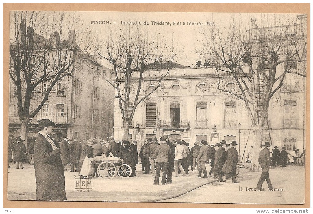 MACON. - Incendie Du Théâtre, 8 Et 9 Fevrier 1907. - Macon