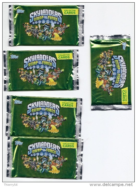 5 Paquets De 5 Cartes Cards Neuves SKYLANDERS Swap Force - Collector Cards - Topps - Catalogus