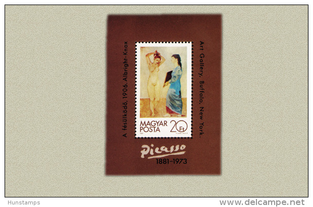 Hungary 1981. Pablo Picasso Sheet MNH (**) Michel: Block 154A / 6.50 EUR - Ungebraucht