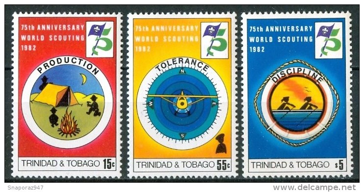 1982 Trinidad & Tobago Scout Scoutisme Set MNH** B498 - Trindad & Tobago (1962-...)