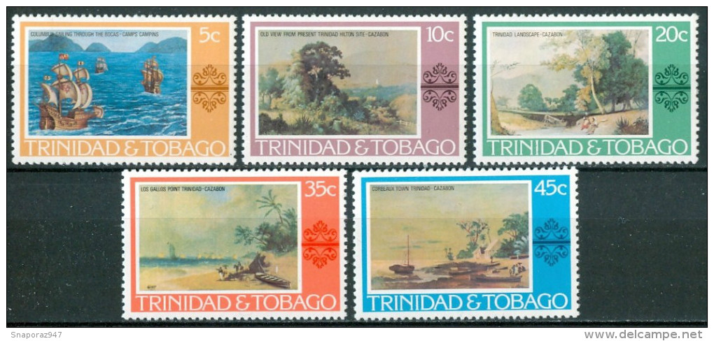 1976 Trinidad & Tobago Arte Quadri Paintings Peintures Set MNH** B498 - Otros & Sin Clasificación