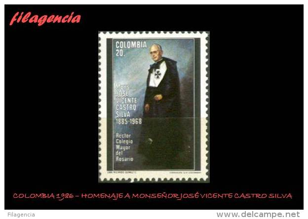 AMERICA. COLOMBIA MINT. 1986 HOMENAJE A MONSEÑOR JOSÉ VICENTE CASTRO SILVA - Colombia