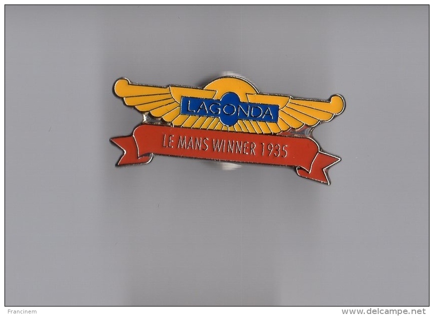 Pin's Voiture - Grand Prix / Lagonda Winner Le Mans 1935 - Car Racing - F1