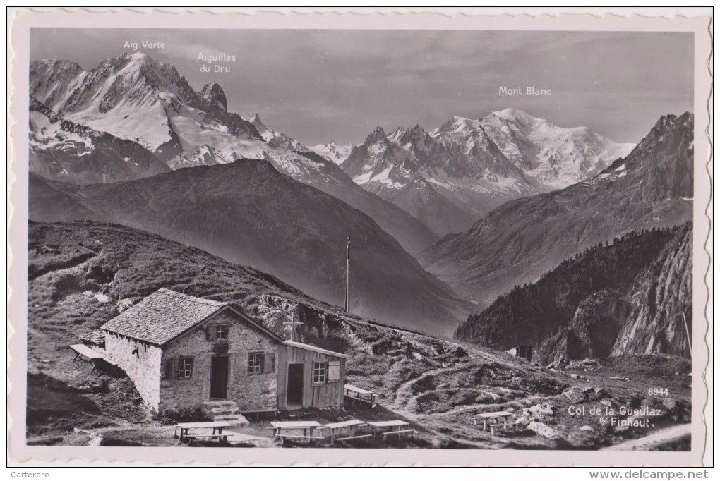 SUISSE,HELVETIA,SWISS,SWITZERLAND,SCWEIZ,SVIZZERA, VALAIS,col  La Gueulaz,col Chatelard,val Du Trient,refuge,chalet,rare - Trient