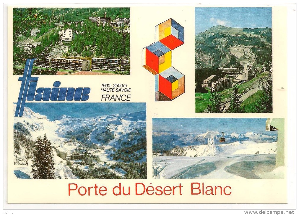 74 - FLAINE - Porte Du Désert Blanc - Multivues - Ed. SECA N° EH.VC.8 - Magland