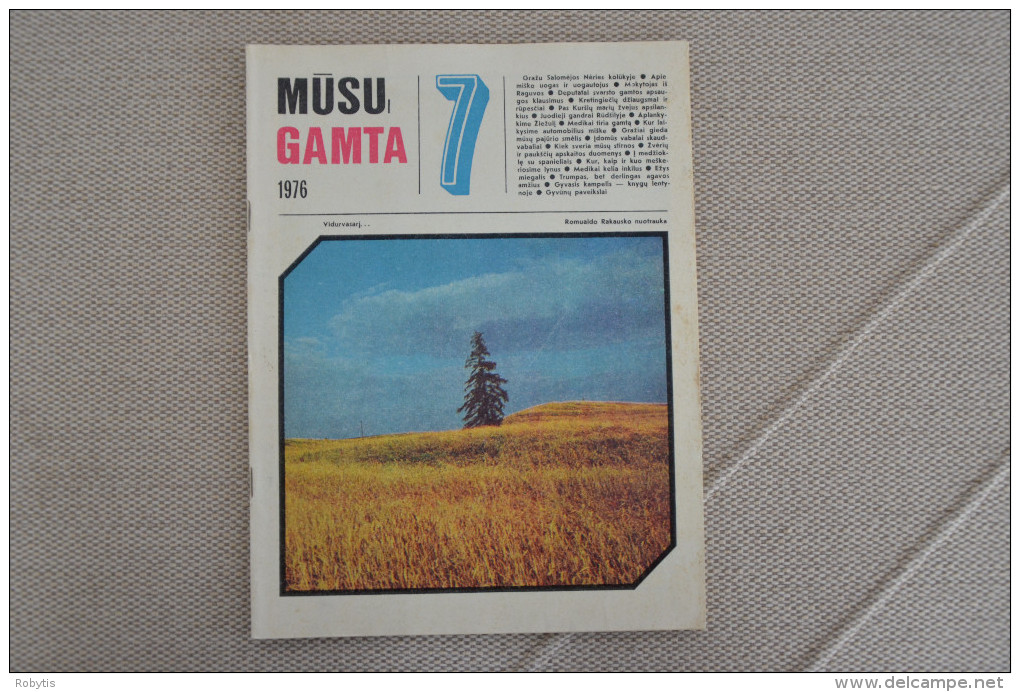 Lithuania Magazine "Musu Gamta"  "Our Nature" - Revues & Journaux