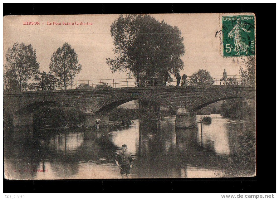 02 HIRSON Pont Ste Catherine, Animée, Ed LS, 1912 - Hirson