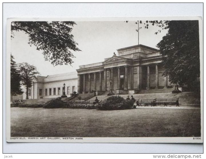 Sheffield Mappin Art Gallery  Old Postcard - Sheffield