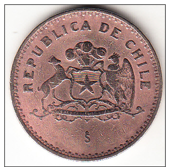 CHILE 1984    100  PESOS .EMBLEMA DE CHILE. EBC  CN4253 - Chili