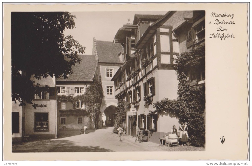 Allemagne,deutschland,germany, Bade Wurtemberg,MEERSBURG,BODE NSEE,prés Lac Constance,tubingen,bébé Poussette - Meersburg