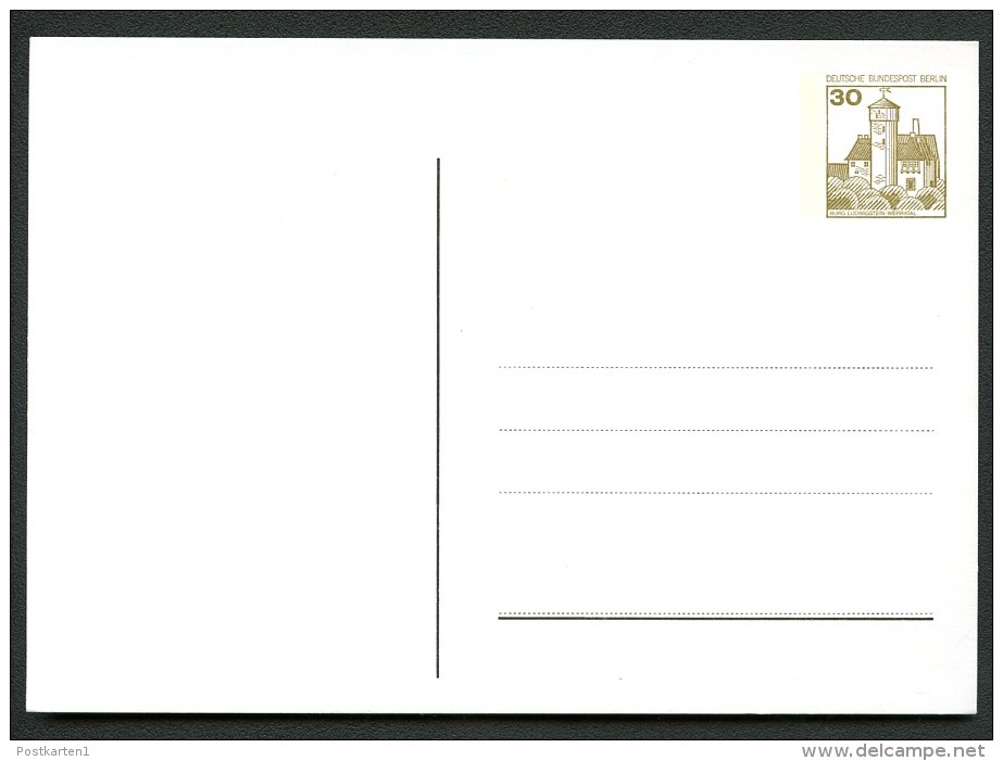 BERLIN PP78 A2/001 Privat-Postkarte BLANKO ** 1979 - Private Postcards - Mint