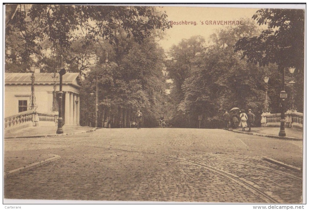 Carte Postale Ancienne,PAYS BAS,NETHERLAND,BOSCHBRUG´ S GRAVENHAGE,DEN HAAG,rail,pavés, - Den Haag ('s-Gravenhage)