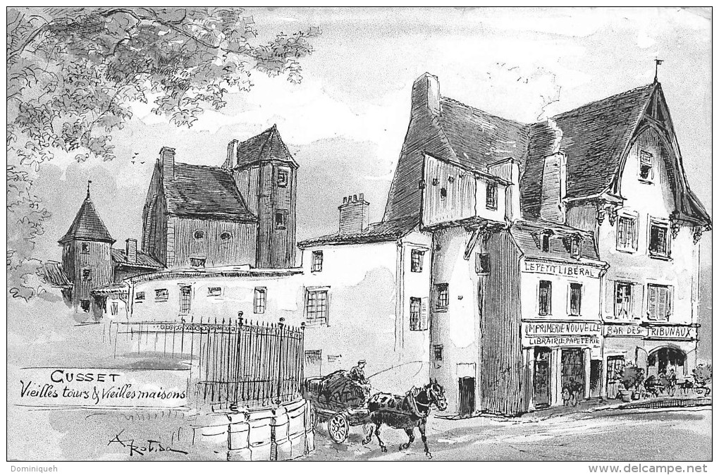 Cusset   Vieilles Tours Et Vieilles Maisons    Illustration Robida - Autres & Non Classés