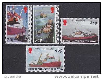 British Antarctic Territory 2000 Survey Ships 4v ** Mnh (20672) - Unused Stamps