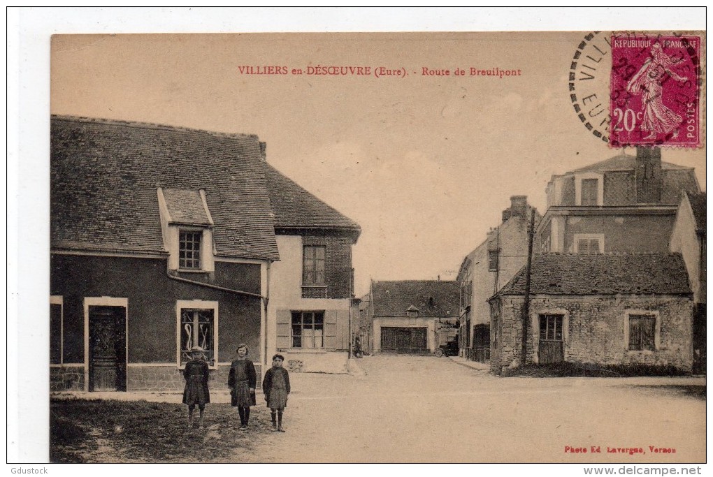 Villiers-en-Désoeuvre - Route De Breuilpont - Autres & Non Classés