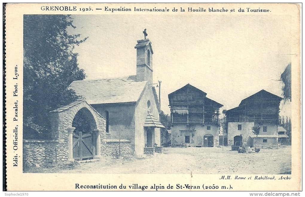 RHONE ALPES - 38 - ISERE - SAINT VERAN - Village Reconstitué Pour Exposition De Grenoble 1925 - Saint-Vérand