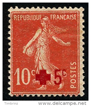 FRANCE 1914 - Yv. 146 *   Cote= 6,00 EUR - Croix-Rouge. Semeuse Avec Surcharge ..Réf.FRA26657 - Nuovi