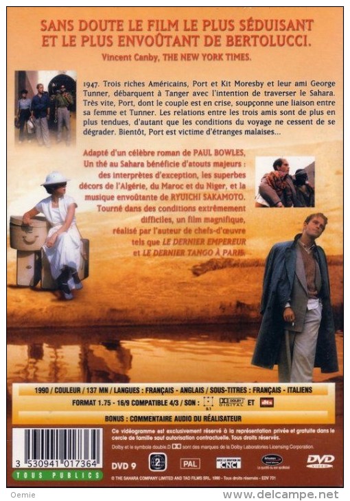 Un Thé Au Sahara °°° Film De Bertollucci - Romantique