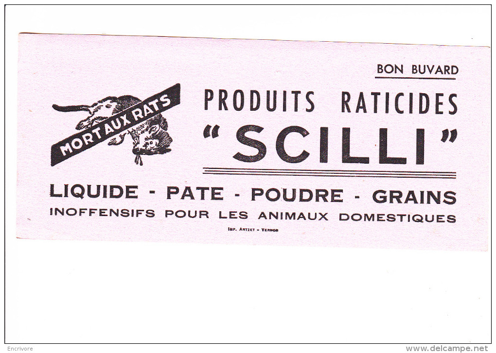 Buvard  SCILLI RATICIDE Mort Aux Rats - Agricoltura