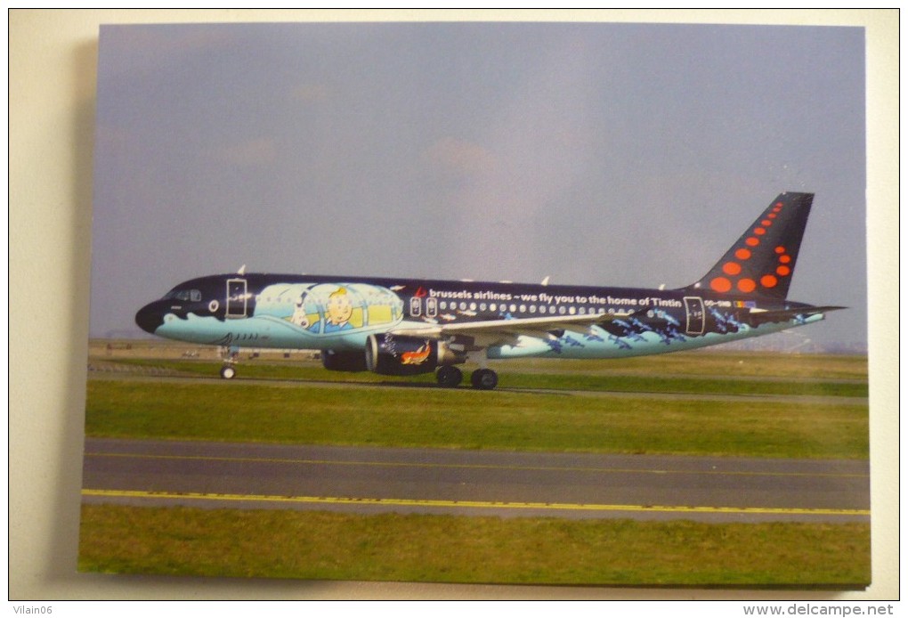 BRUSSELS AIRLINES   AIRBUS A 320 214   OO SNB   COULEURS TINTIN - 1946-....: Ere Moderne