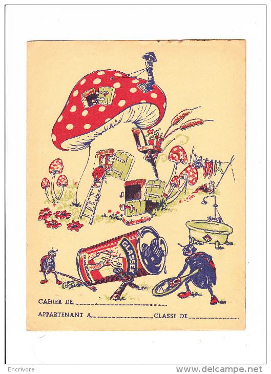 Protège Cahier GLASSEX Champignon Coccinelle - Produits Ménagers