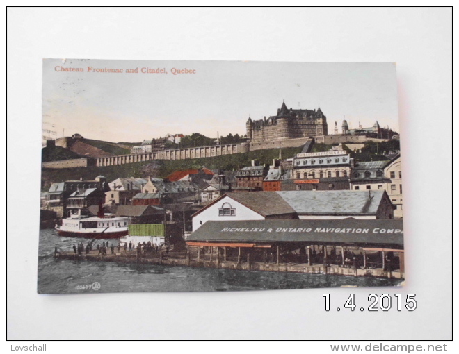 Quebec. - Chateau Frontenac And Citadel. (4 - 10 - 1910) - Québec - La Citadelle