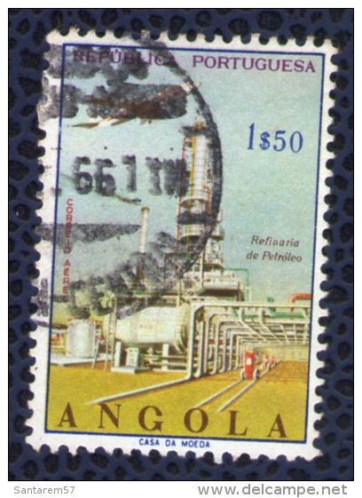 Angola 1965 Oblitéré Rond Used Raffinerie Petrol Refinaria De Petróleo - Angola
