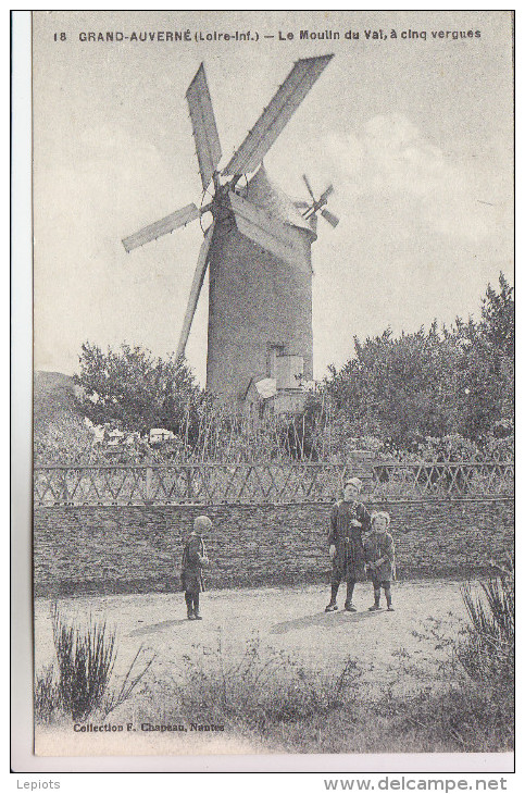 44 - Grand Auverné - Le Moulin Du Val à Cinq Vergues - Scans Recto-verso - Autres & Non Classés