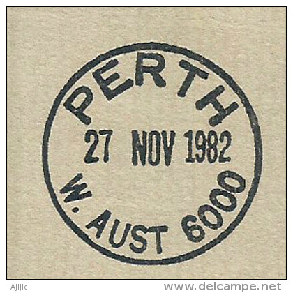 Premier Vol Boeing 747 SP. SAL/SAA Johannesburg - Perth (Western-Australia) 26 Nov.1982 - Cartas & Documentos