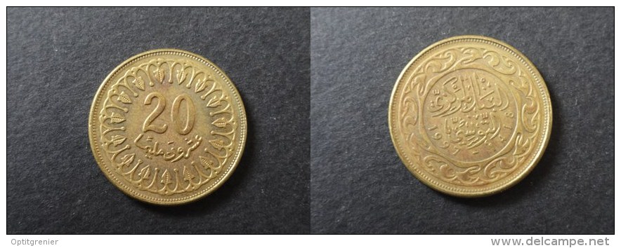 1997 - 20 MILLIM TUNISIE - TUNISIA - Tunisia