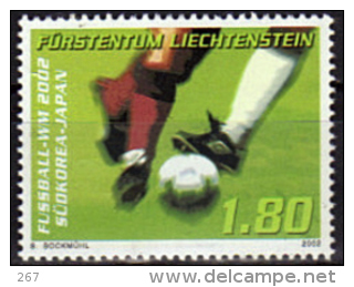 LIECHTENSTEIN  N°  1233   * *  ( Cote 3.75e )  Cup 2002      Football   Soccer  Fussball - 2002 – Südkorea / Japan