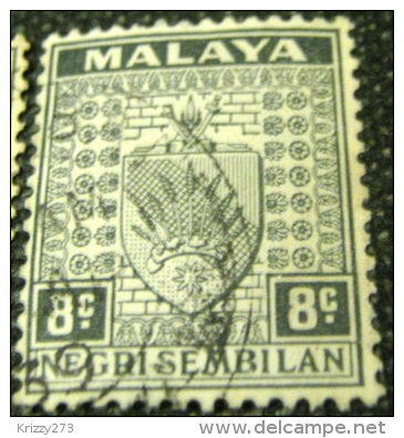 Negri Sembilan 1935 Coat Of Arms 8c - Used - Negri Sembilan