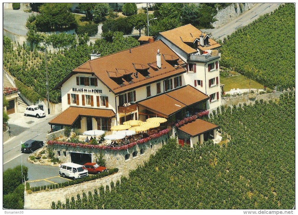 CPSM SUISSE GRANDVAUX RELAIS DE POSTE VIGNOBLE DE LAVAUX - Grandvaux